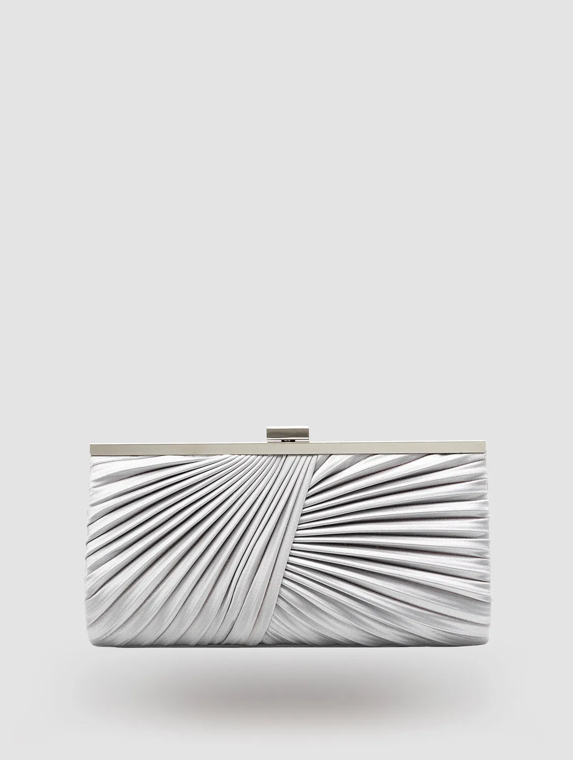 Pleated Satin Long Minaudiere sold by Suzy Shier product image thumbnail 2