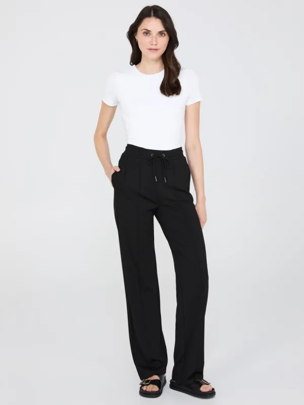 Front Pintuck Wide-Leg Pants sold by Suzy Shier