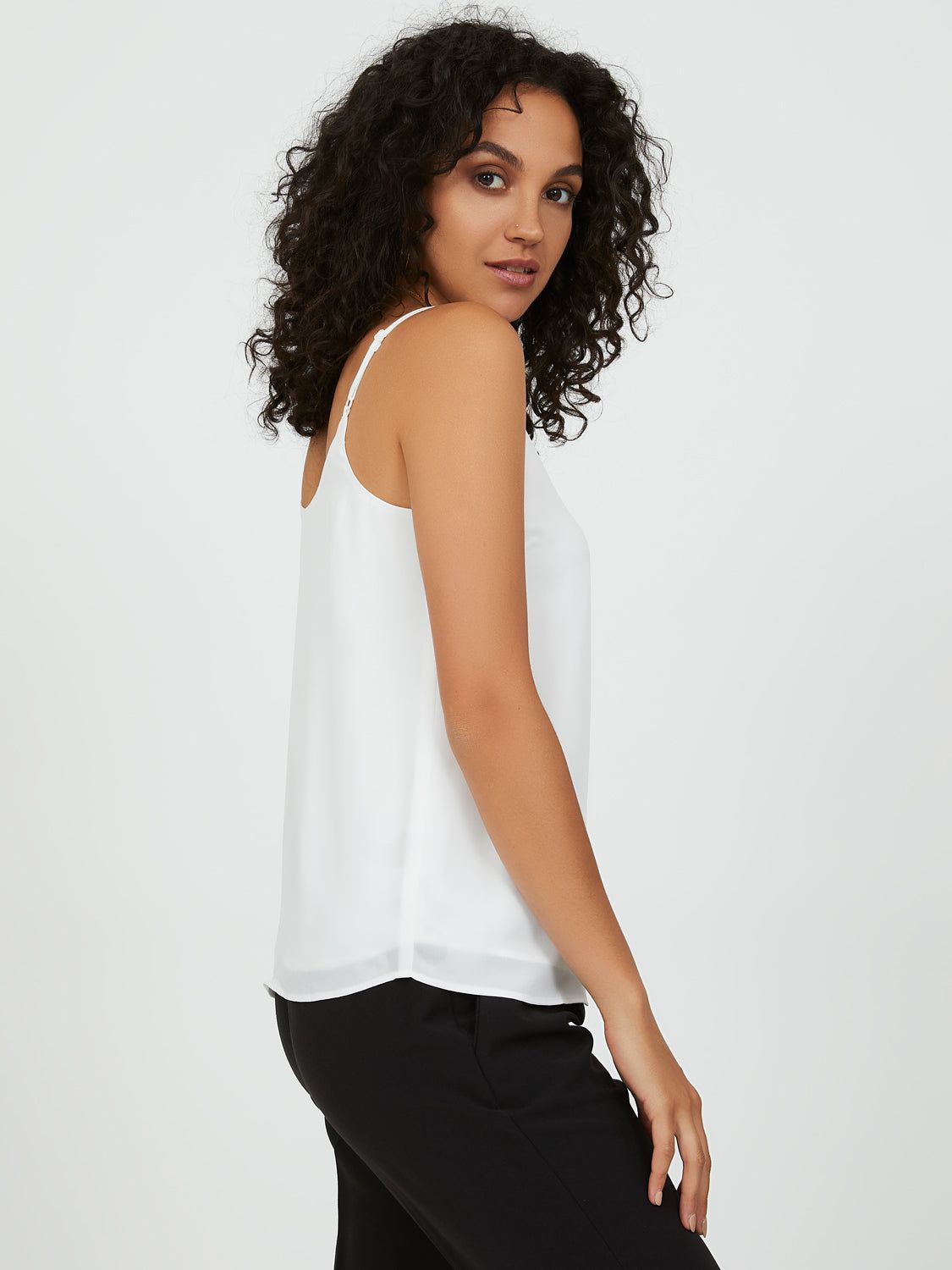 Adjustable Spaghetti Strap Chiffon Camisole sold by Suzy Shier product image thumbnail 7