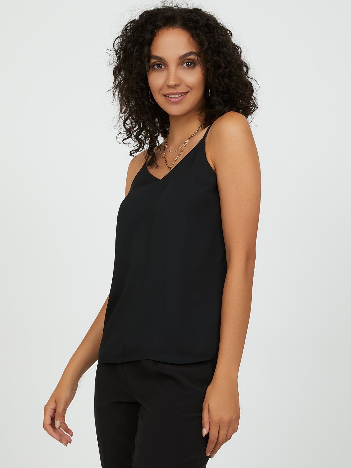 Adjustable Spaghetti Strap Chiffon Camisole sold by Suzy Shier product image thumbnail 2