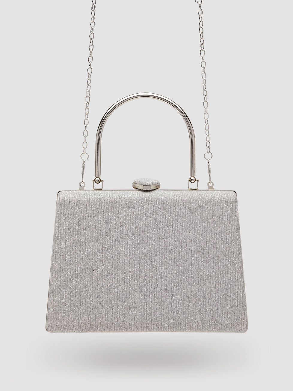 Lurex Glitter Minaudiere With Top Handle sold by Suzy Shier product image thumbnail 2