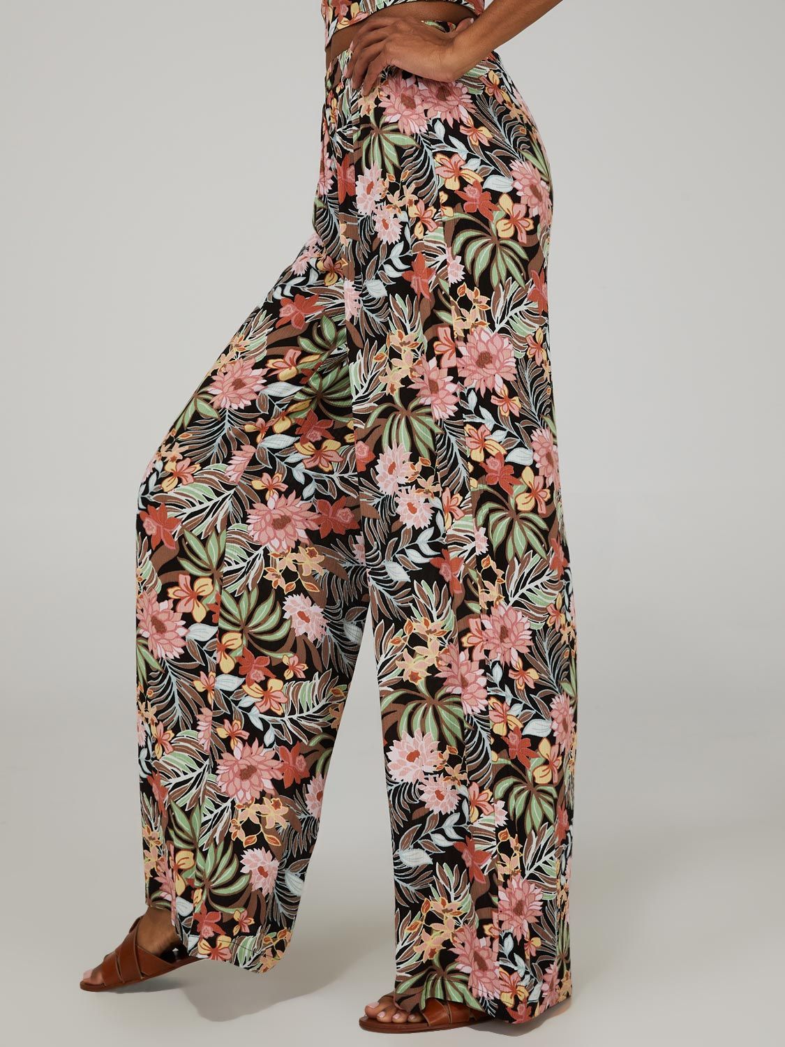 Printed Crinkle Palazzo Pants sold by Suzy Shier product image thumbnail 2