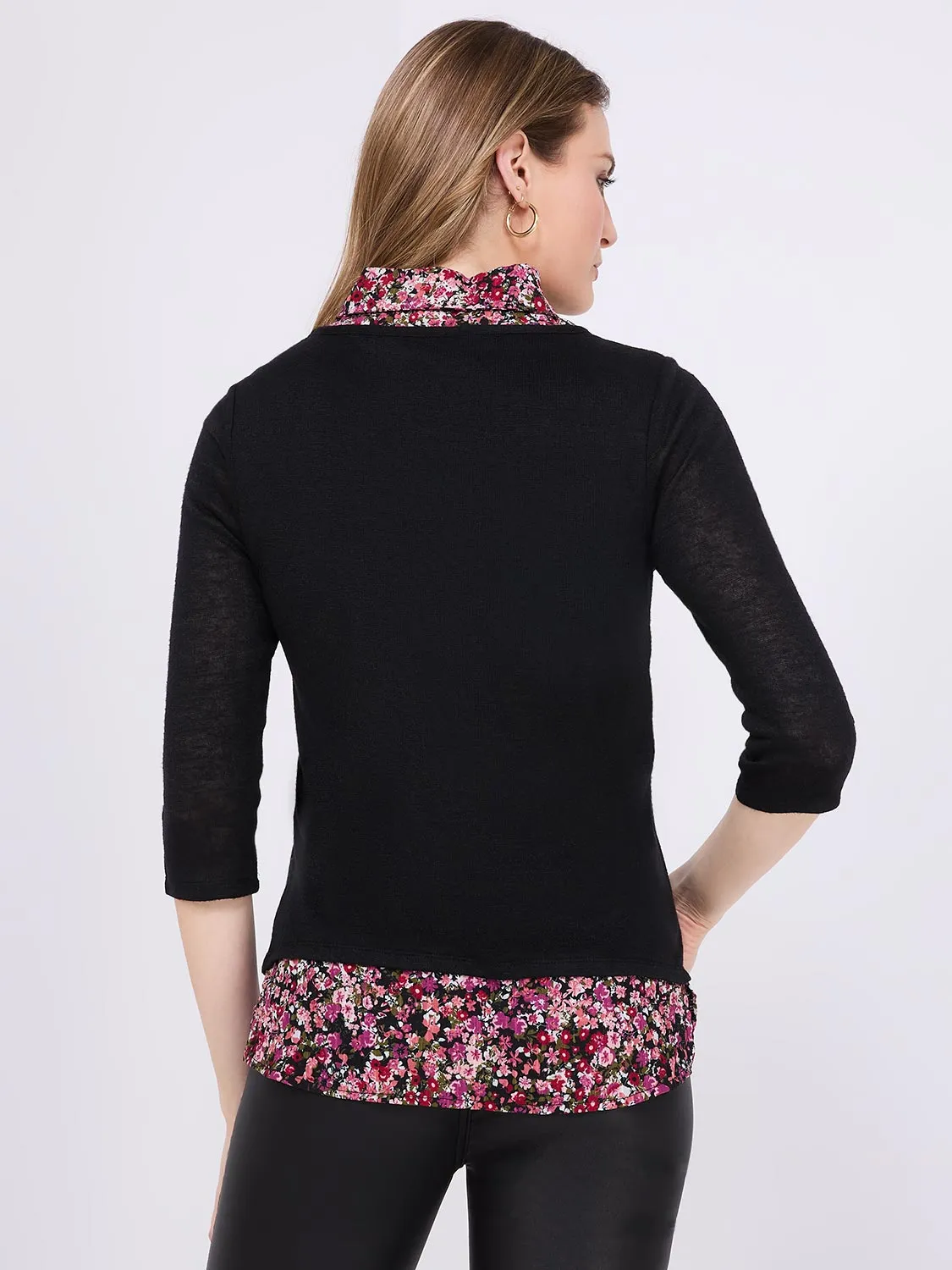 2-Fer Printed Brushed Top sold by Suzy Shier product image thumbnail 5