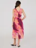 Ombre Crossover Chiffon Midi Dress sold by Suzy Shier