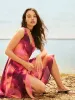 Ombre Crossover Chiffon Midi Dress sold by Suzy Shier