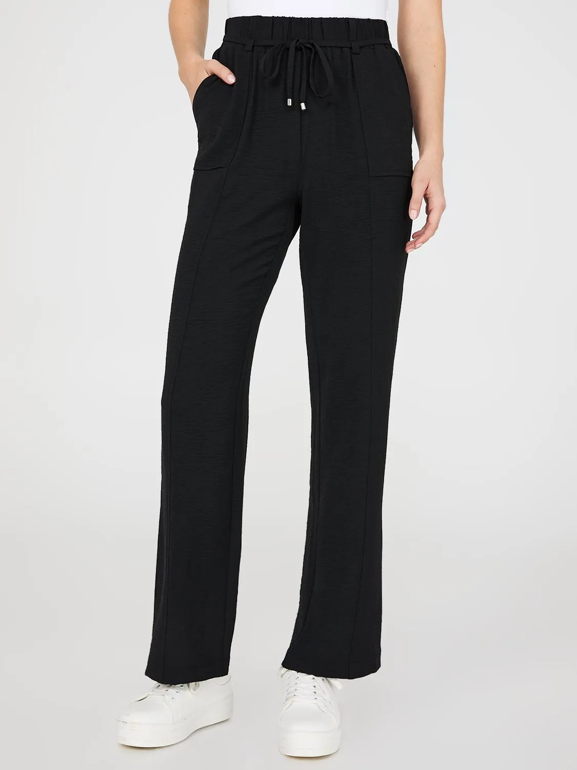 Wide-Leg Pants With Porkchop Pockets sold by Suzy Shier product image thumbnail 2