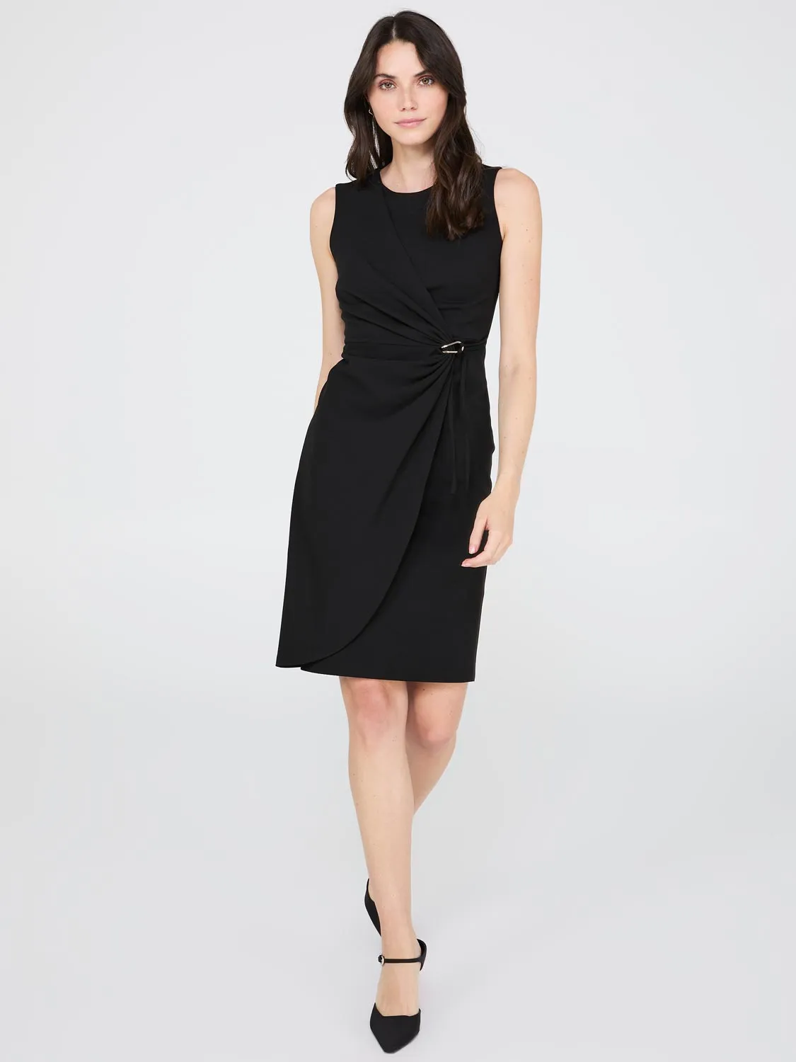 Gathered Waist Sheath Dress sold by Suzy Shier