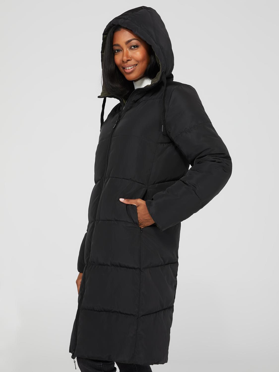 Mid-Length Reversible Jacket sold by Suzy Shier product image thumbnail 5