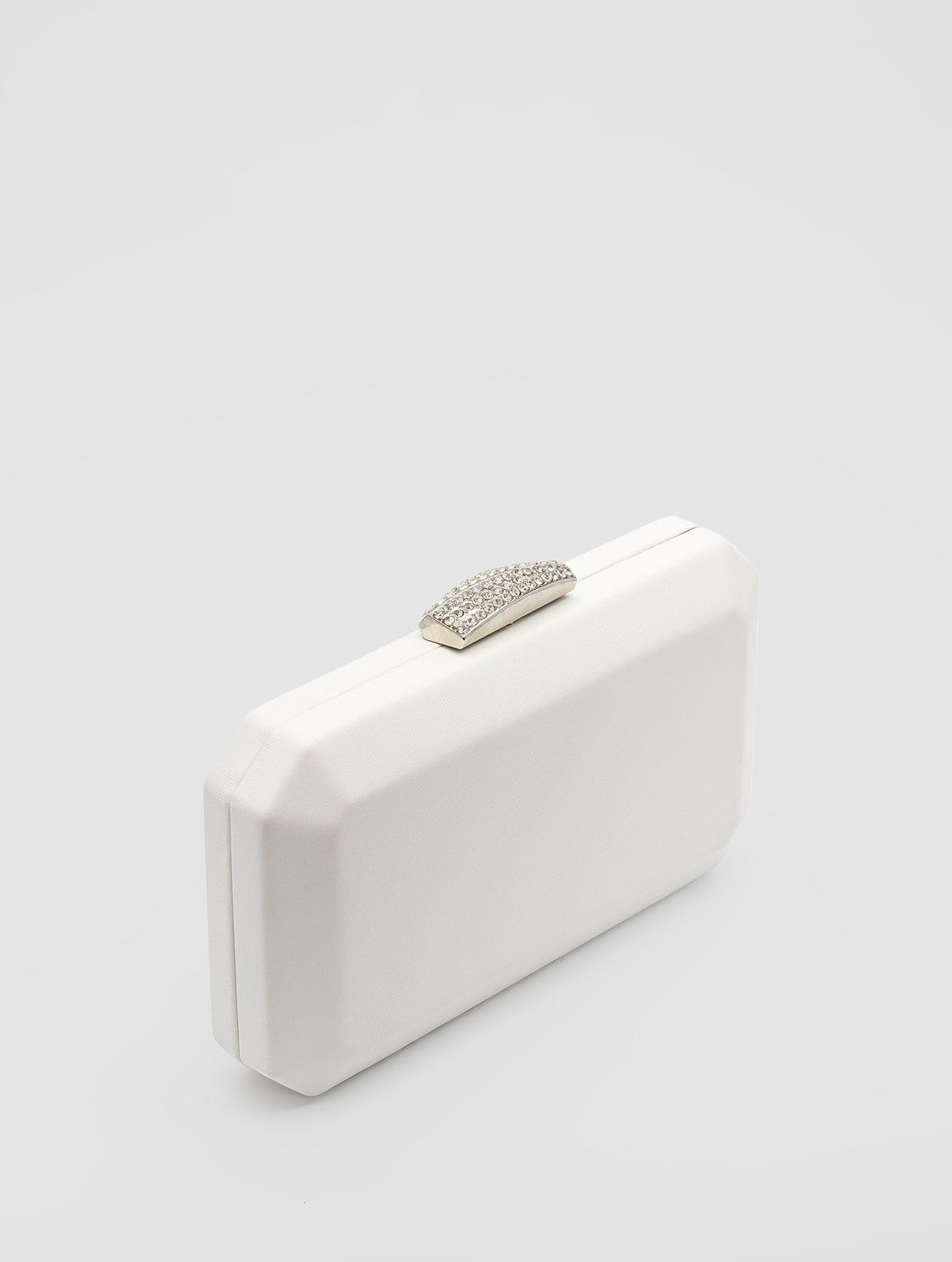 Geometric Faux-Leather Minaudiere sold by Suzy Shier product image thumbnail 4