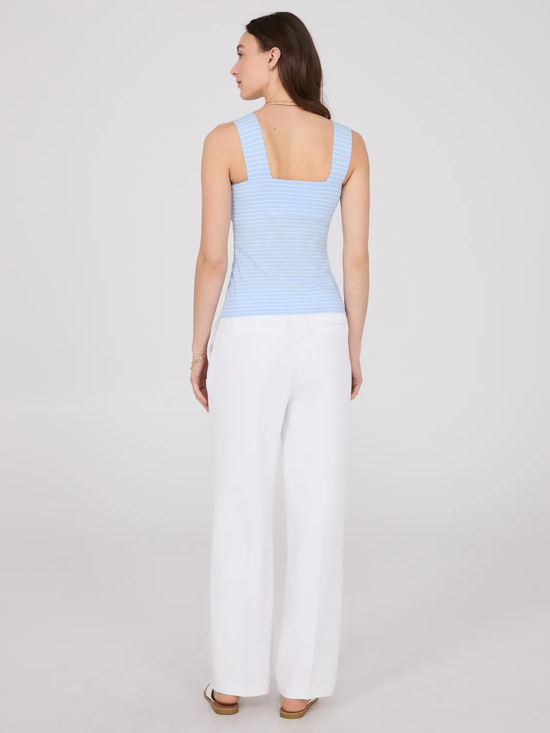 Striped Thick Strap Tank Top sold by Suzy Shier product image thumbnail 4