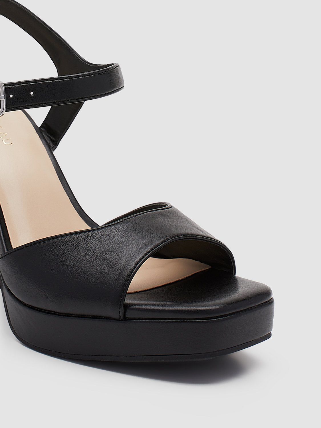 Faux Leather Square Toe Platform High Heel Sandal sold by Suzy Shier product image thumbnail 7