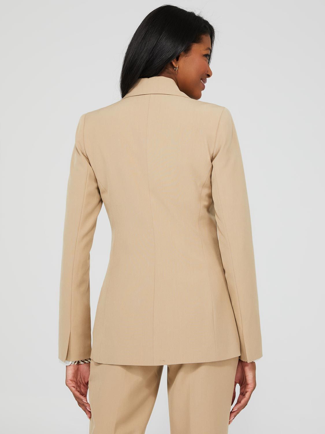 One-Button Blazer With Front Welt Pockets sold by Suzy Shier product image thumbnail 9