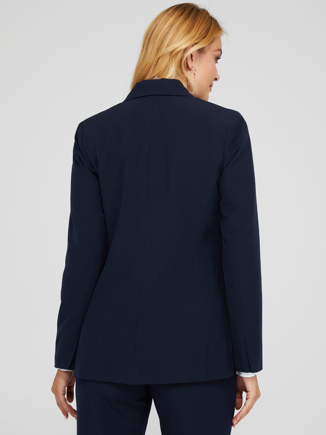 One-Button Blazer With Front Welt Pockets sold by Suzy Shier product image thumbnail 4