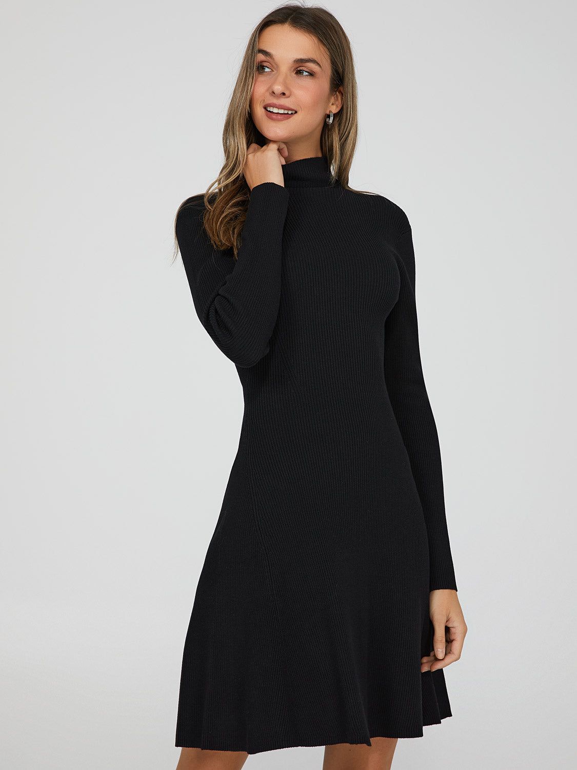 Funnel Neck Mini Dress sold by Suzy Shier product image thumbnail 6