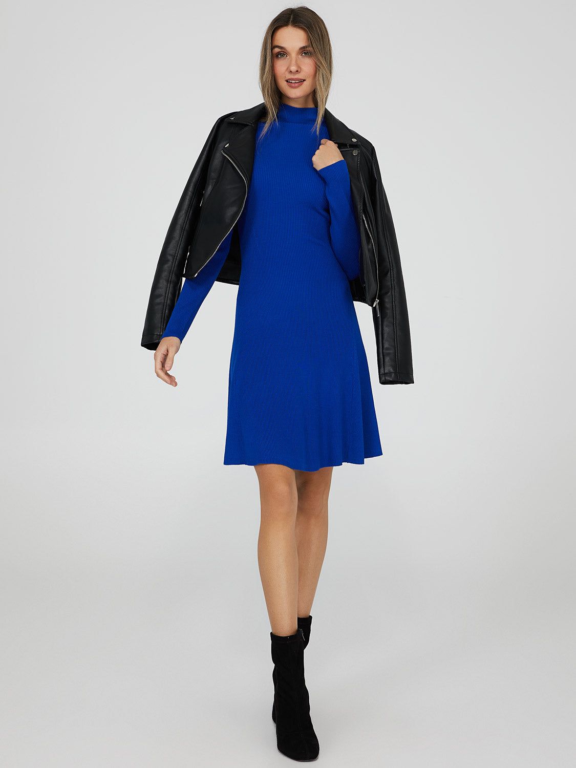 Funnel Neck Mini Dress sold by Suzy Shier