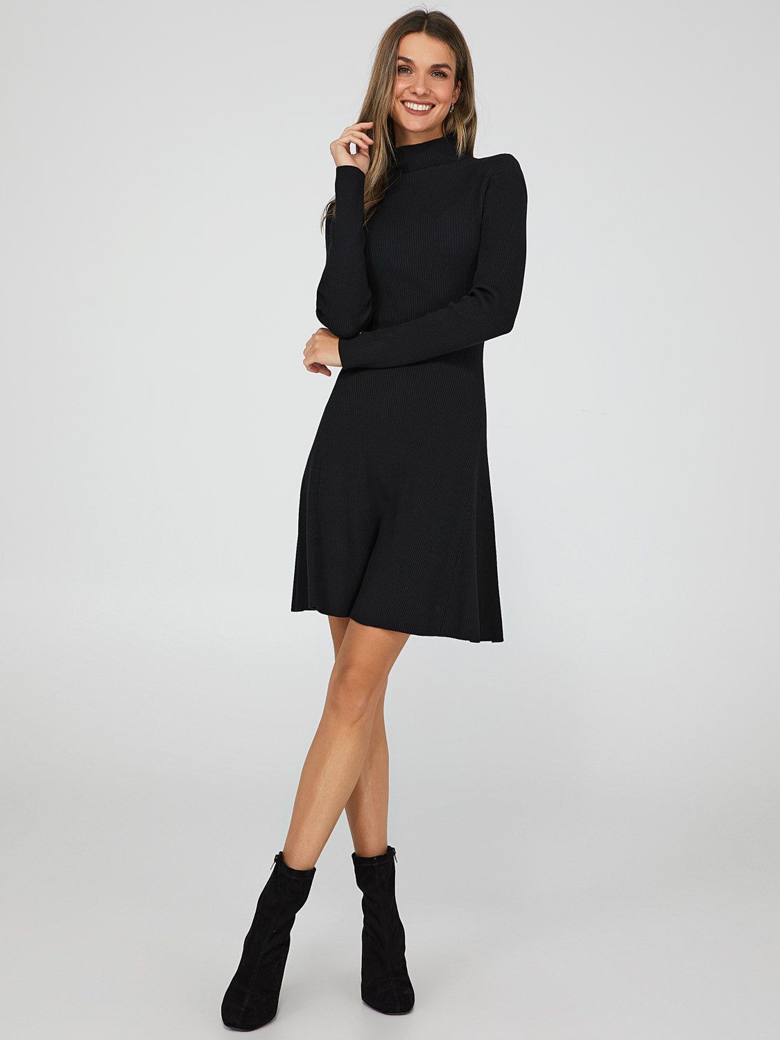 Funnel Neck Mini Dress sold by Suzy Shier product image thumbnail 5