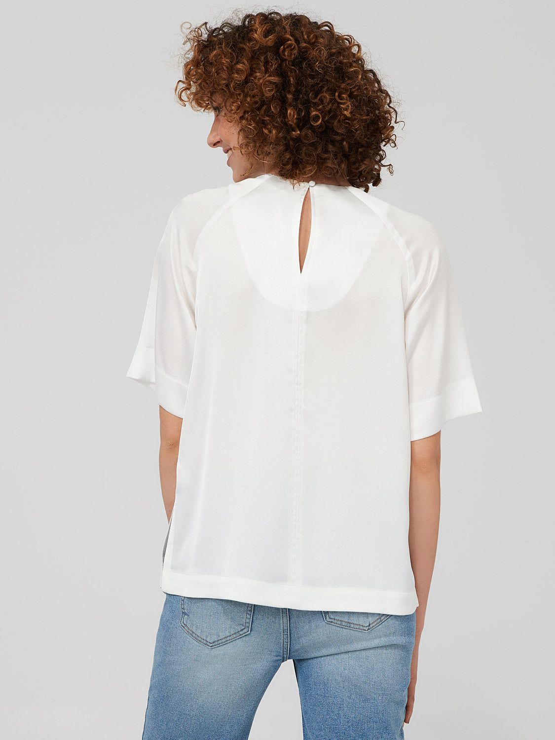 Satin Short Sleeve Top sold by Suzy Shier product image thumbnail 8