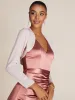 3/4 Sleeve Cover-Up With Ruffles sold by Suzy Shier