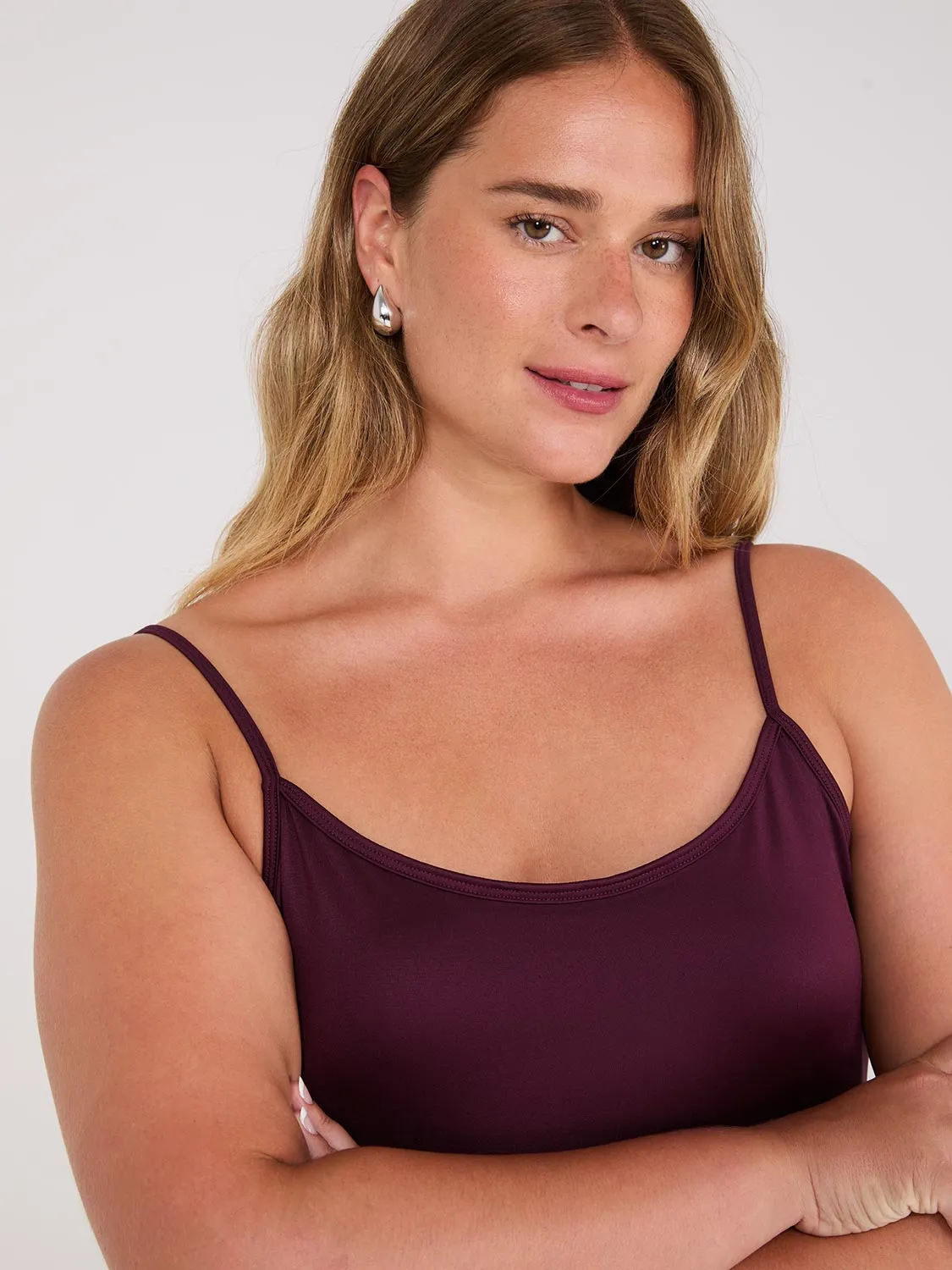 Double Layer Spaghetti Strap Cami sold by Suzy Shier