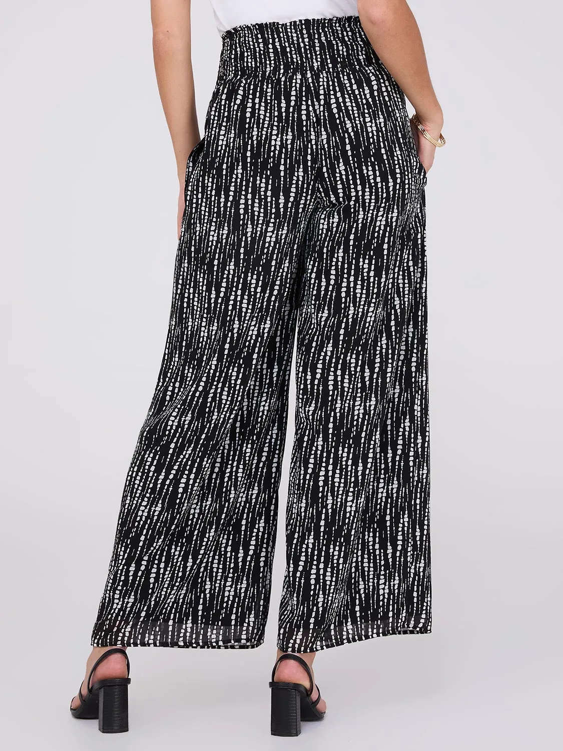 Printed Chiffon Palazzo Pants sold by Suzy Shier product image thumbnail 4