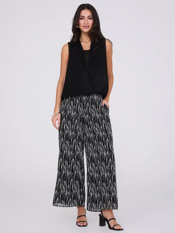 Printed Chiffon Palazzo Pants sold by Suzy Shier
