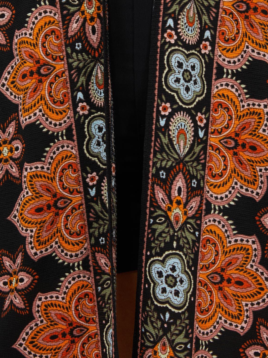 3/4 Sleeve Border Print Kimono sold by Suzy Shier product image thumbnail 6