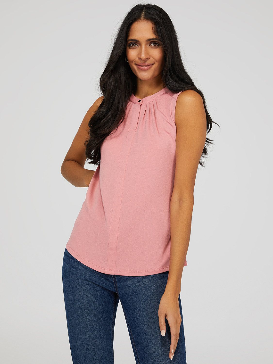 Sleeveless Pleated Top sold by Suzy Shier product image thumbnail 2