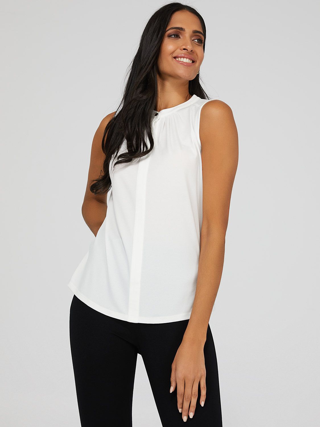 Sleeveless Pleated Top sold by Suzy Shier product image thumbnail 8