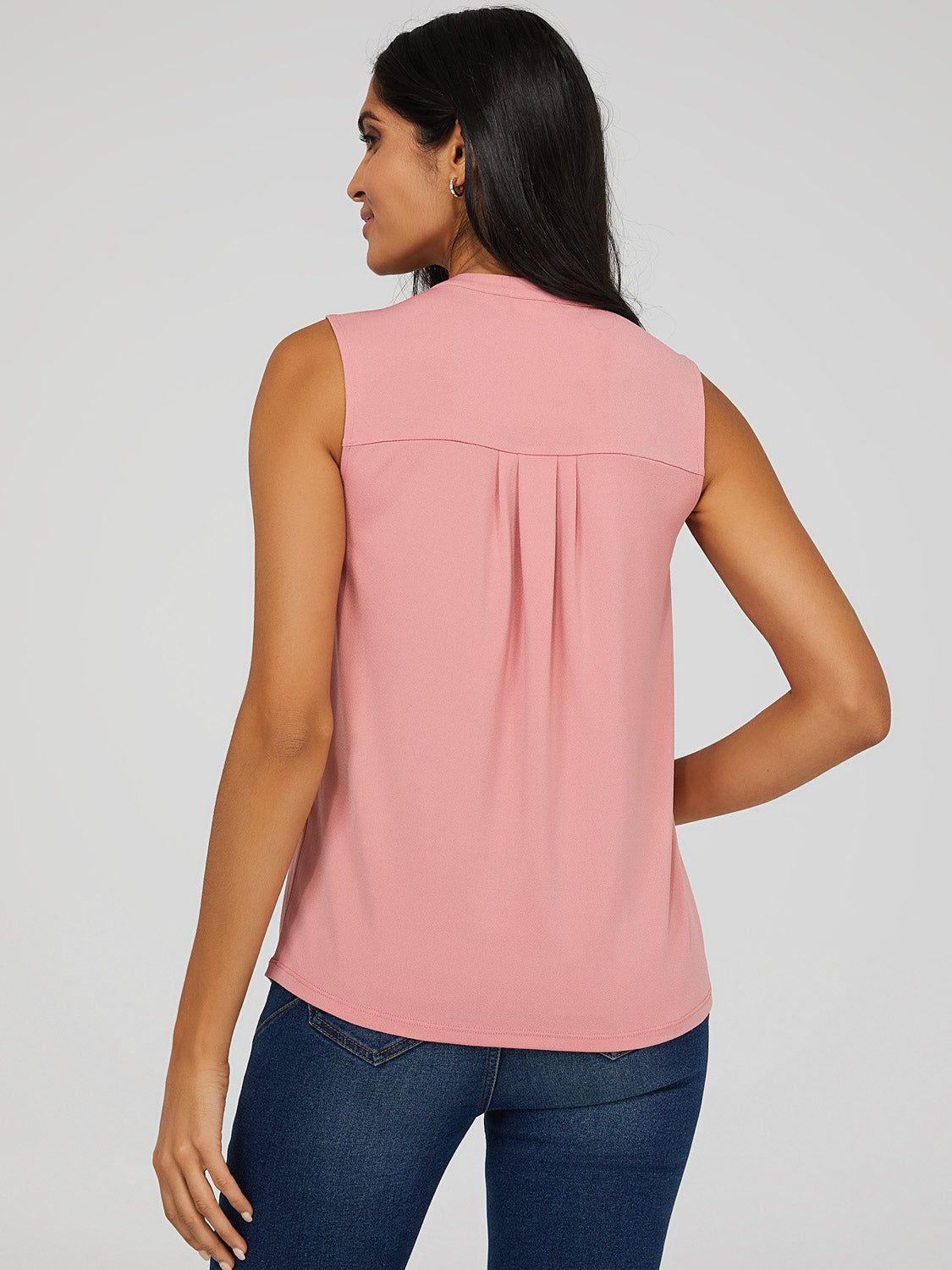 Sleeveless Pleated Top sold by Suzy Shier product image thumbnail 6