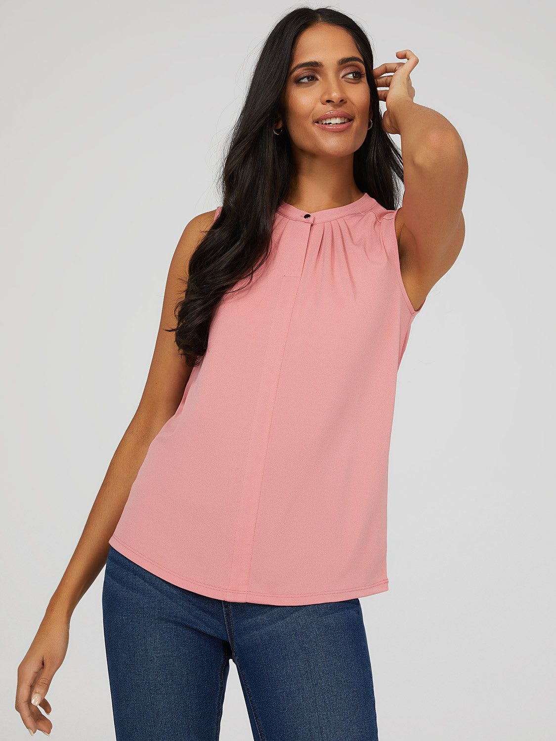 Sleeveless Pleated Top sold by Suzy Shier product image thumbnail 3