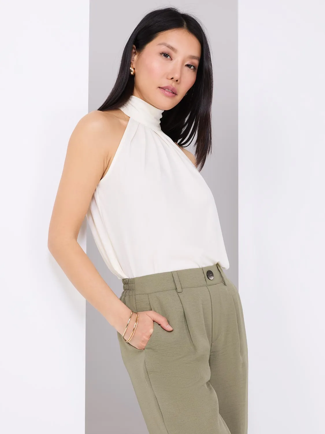 Mock Neck Halter Top sold by Suzy Shier product image thumbnail 3