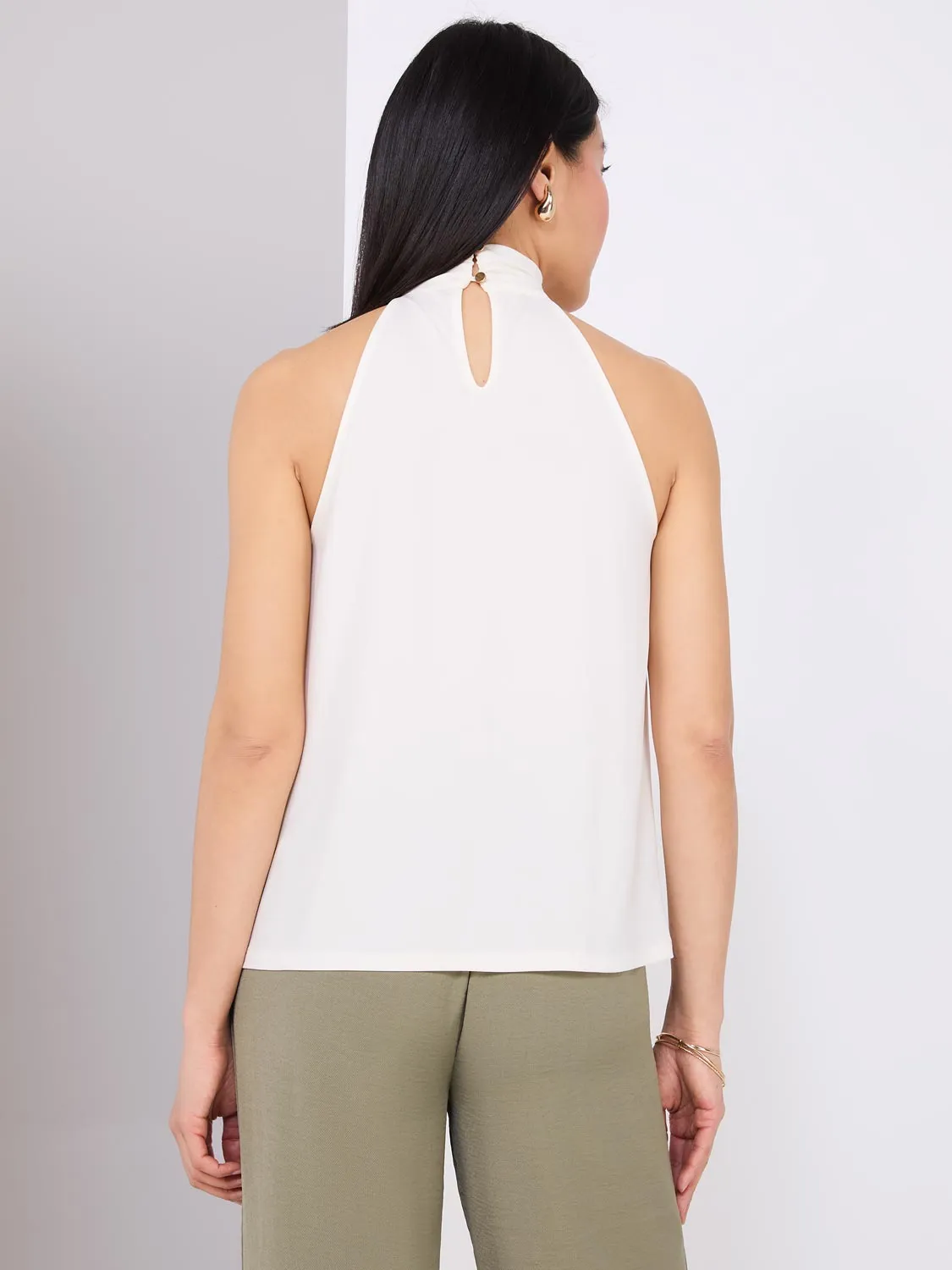 Mock Neck Halter Top sold by Suzy Shier product image thumbnail 5