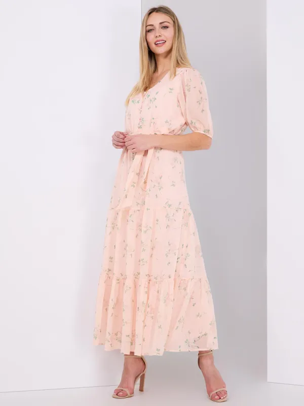 Floral Print V-Neck Tiered Maxi Dress sold by Suzy Shier