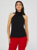 Halter Top With Flower Neck Detail sold by Suzy Shier