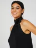 Halter Top With Flower Neck Detail sold by Suzy Shier