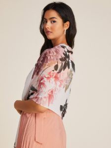 Printed Chiffon Cover-Up sold by Suzy Shier