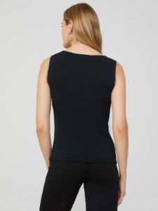 Sleeveless Crepe Cowl Neck Top With Rhinestone Details sold by Suzy Shier