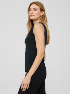 Sleeveless Crepe Cowl Neck Top With Rhinestone Details sold by Suzy Shier