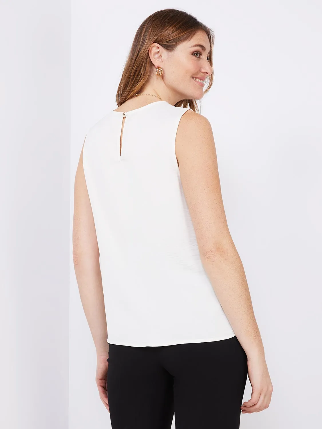 Sleeveless Textured Blouse sold by Suzy Shier product image thumbnail 4