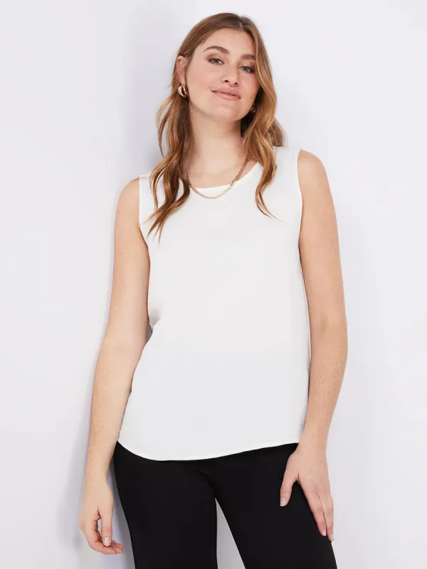 Sleeveless Textured Blouse sold by Suzy Shier