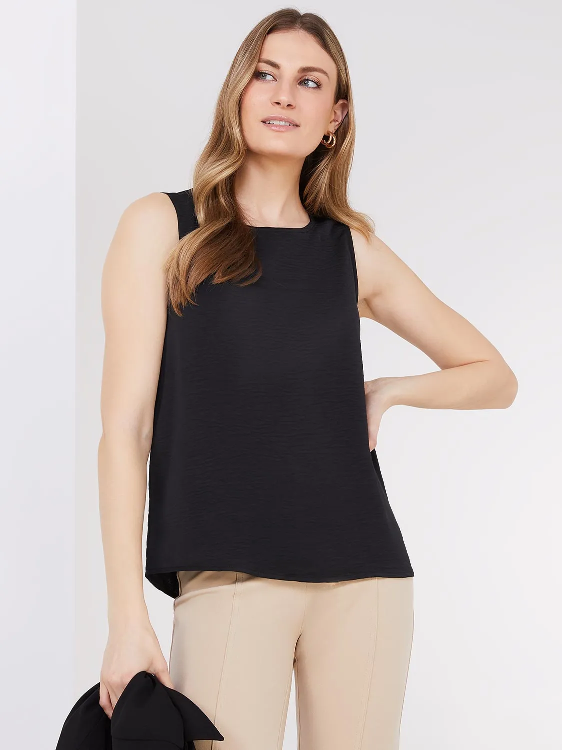 Sleeveless Textured Blouse sold by Suzy Shier product image thumbnail 5