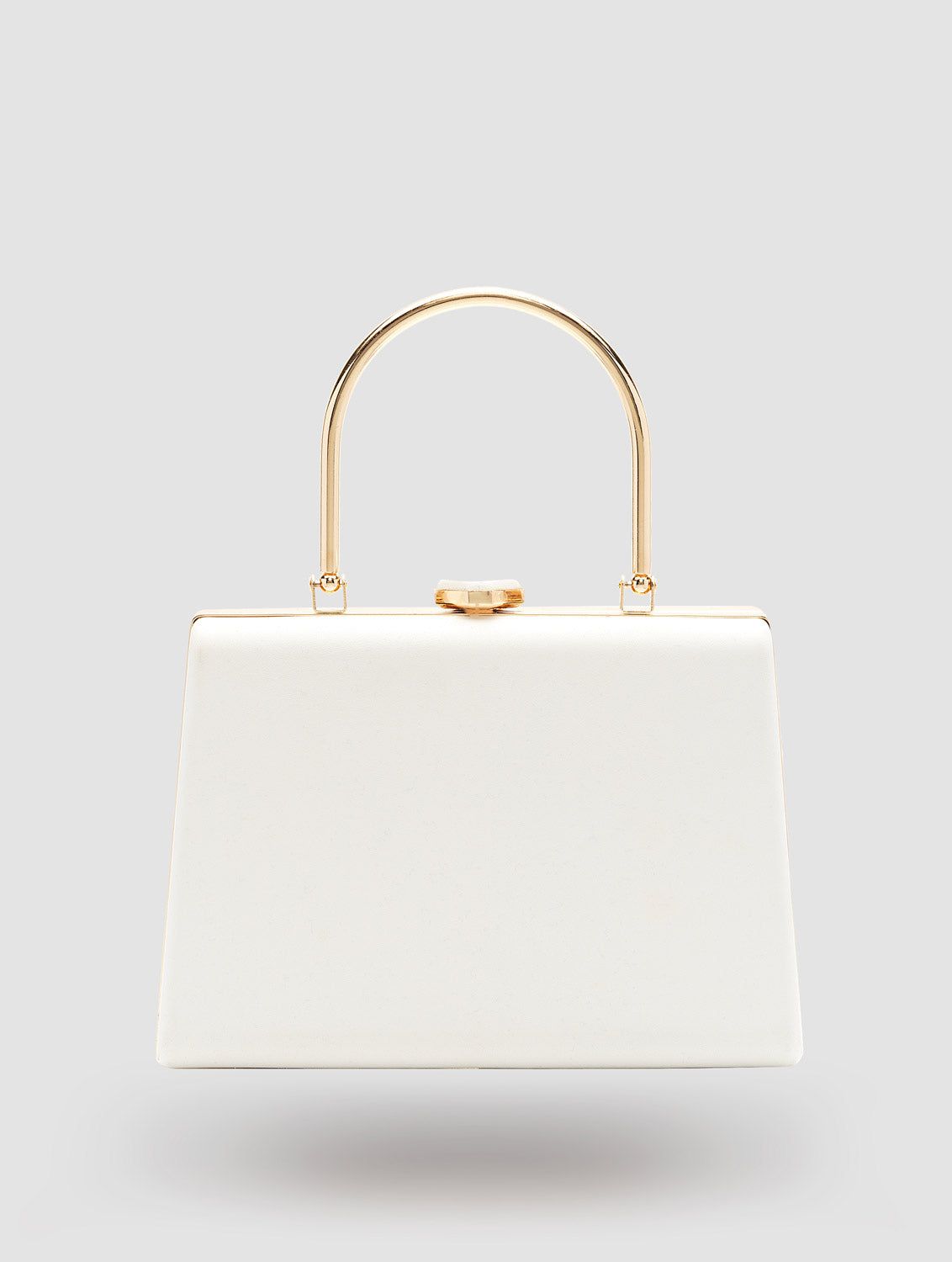 Patent Faux-Leather Minaudiere With Top Handle sold by Suzy Shier product image thumbnail 2