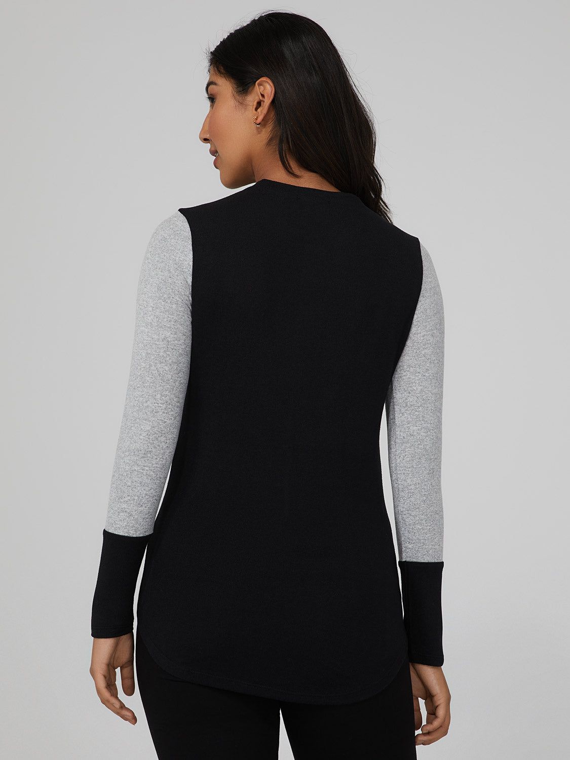 Colour Block Crew Neck Top sold by Suzy Shier product image thumbnail 4