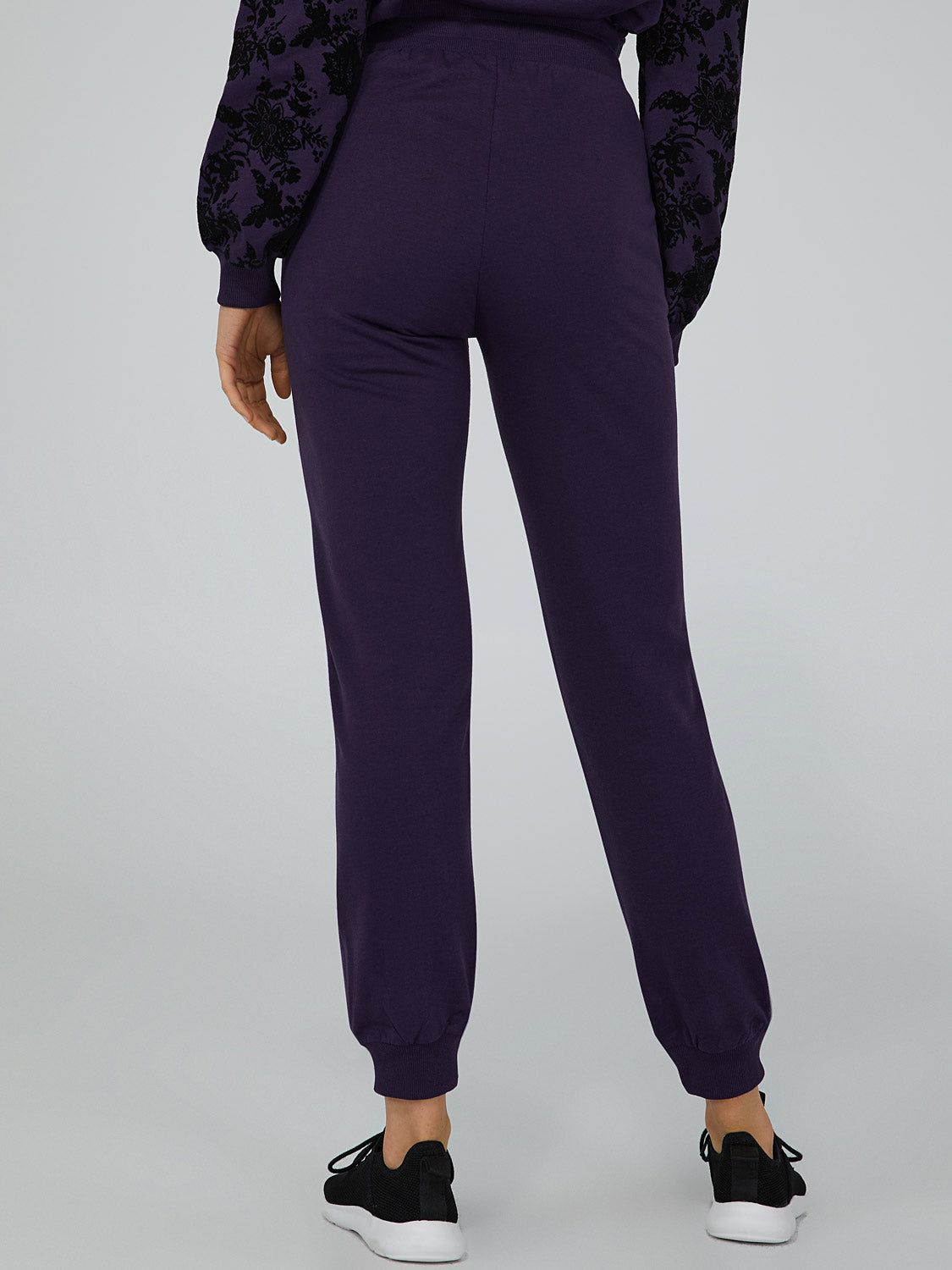 Floral Embellished Fleece Joggers sold by Suzy Shier product image thumbnail 4