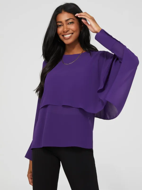 Chiffon Layered Blouse sold by Suzy Shier