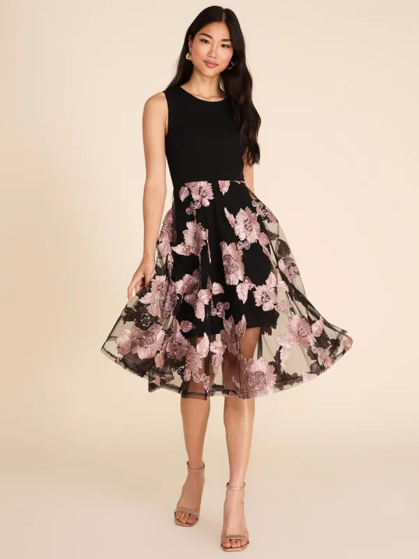 Floral Sleeveless Fit & Flare Midi Dress sold by Suzy Shier