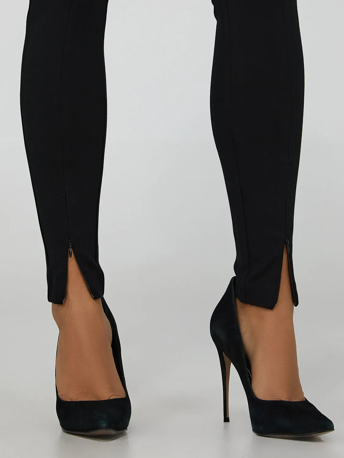 Zipper Detail High-Waisted Pull-On Pants sold by Suzy Shier product image thumbnail 2