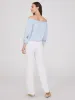 Embroidered Linen Off-The-Shoulder Top sold by Suzy Shier