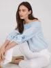 Embroidered Linen Off-The-Shoulder Top sold by Suzy Shier