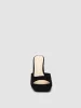 Square Toe High Block Heel Slide sold by Suzy Shier